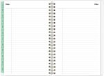 Blue Sky 2022-2023 Academic Year Weekly & Monthly Planner, 8.5" x 11", Frosted Flexible Cover, Wirebound, Laurel (131947-A23) - Image 5